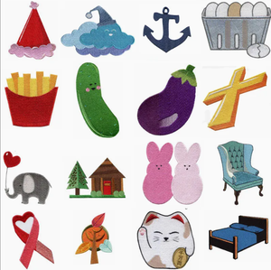 बड़े 2.9-इंच चौड़ा क्रॉलिंग बंदर कढ़ाई पैच कपड़े के लिए लोहे-ऑन शैली - Product Image 5