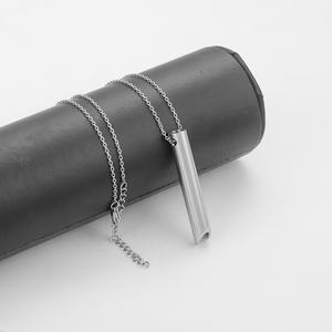 Nouveauté 2024 Collier respirant personnalisé en acier inoxydable poli miroir, plaqué or, anti-ternissement, pour l'anxiété, chaînes tendance, vente en gros - Product Image 3