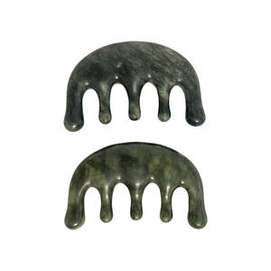Manual Scalp & Body Acupoint Massage Comb Jade Hair Brush for Back-Caring Massage Products Facial <b>Massager</b> - Product Image 3