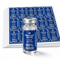 Étiquettes autocollantes personnalisées à haute adhérence pour flacons, marquage personnalisé, plusieurs tailles pour flacons de 3 ml, 5 ml, 10 ml
