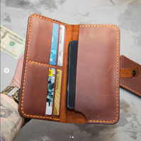 Pochette de téléphone professionnelle avec porte-carte de crédit, portefeuille de voyage OEM de qualité supérieure, Long meilleur cadeau pour homme