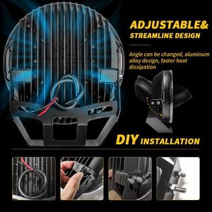 XD <span class=keywords><strong>voiture</strong></span> LED lumière <span class=keywords><strong>de</strong></span> travail tout-terrain 9 pouces 12V 12000 Lumens haute puissance montage universel <span class=keywords><strong>plafond</strong></span> et feu d'inspection <span class=keywords><strong>de</strong></span> brouillard - Product Image 4