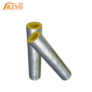 ISOKING Isolation <span class=keywords><strong>de</strong></span> tuyaux à vapeur en fibre <span class=keywords><strong>de</strong></span> <span class=keywords><strong>verre</strong></span> <span class=keywords><strong>de</strong></span> 150 mm d'épaisseur avec feuille d'aluminium, <span class=keywords><strong>laine</strong></span> <span class=keywords><strong>de</strong></span> <span class=keywords><strong>verre</strong></span> pour la construction - Product Image 1