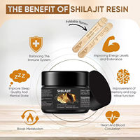 Suplemen Shilajit Alami VitaHall Resin Shilajit Himalaya Murni Kelas Emas untuk Dukungan Kekebalan Tubuh