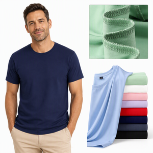 T-shirt girocollo 87% nylon 13% spandex, effetto seta sulla pelle, elasticità a 4 vie, sensazione di assenza totale - Product Image 1
