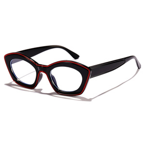 Lunettes plates œil-de-<span class=keywords><strong>chat</strong></span> unisexe 2025, nouvelle couleur contrastée, anti-lumière bleue, protection légère pour bureau, ordinateur, téléphone portable et PC - Product Image 4