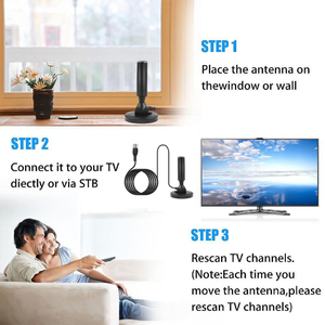 <span class=keywords><strong>Antenne</strong></span> de télévision numérique DVB-T DVB-T2 <span class=keywords><strong>DAB</strong></span> <span class=keywords><strong>Antenne</strong></span> intérieure extérieure HD Freeview avec base magnétique <span class=keywords><strong>Antenne</strong></span> de communication haut de gamme - Product Image 3