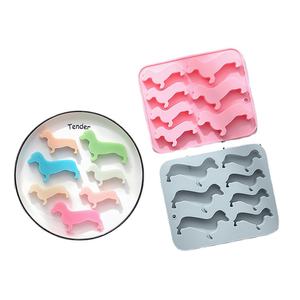 Moule à Pudding en forme de chien, sans BPA, 7 cavités, gelée, mignon, <span class=keywords><strong>teckel</strong></span>, moules à <span class=keywords><strong>chocolat</strong></span> en Silicone, moule à glaçons - Product Image 1