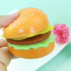 Wholesale Super Soft Squeeze Toys for Kids Slow Rising <b>Squishy</b> Hamburger Party Favors Kawaii Birthday Gift Detachable Burger - Product Image 3