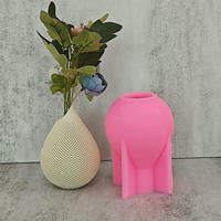 Moule en silicone rond en forme de goutte d'eau, produit ménager écologique, utilisation en extérieur, jardinières, pots de fleurs, vase, ornements artistiques