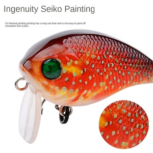 L'esca da pesca dura in plastica da 4.3CM 6.5G rafforza i tre ganci esca a manovella con minuscola esca esca a manovella - Product Image 6