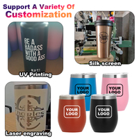Vente en gros de gobelets personnalisés en forme d'œuf, gobelets en acier inoxydable, tasses à café de 12 oz, tasse à café isolée sous vide en vrac