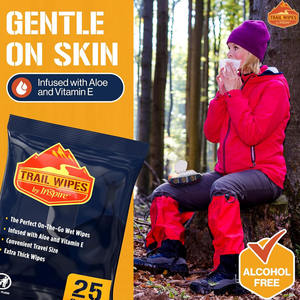 Lingettes pour le corps en fibre de bambou 100% personnalisées LINGETTES FORON-THE-GOWET PARFAITES Fibres à base de plantes Biodégradables EarthFriendly - Product Image 2