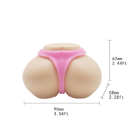 Jouet souple à presser, cadeau fantaisie amusant, mini-balle anti-stress rose en forme de fesses, taille paume de la main