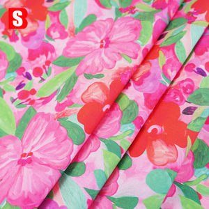 Chấp Nhận Tùy Chỉnh 100% Hữu Cơ Cotton Poplin Vibrant Màu Hồng Hoa Mô Hình Tùy Chỉnh Kỹ Thuật Số In Vải Cho Phụ Nữ Dresses Áo Sơ Mi - Product Image 6