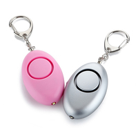 Alarme de sécurité personnelle ovale MEINOE 125 dB avec goupille anti-chute, LED clignotante et lumière latérale à bouton-poussoir pour la défense personnelle des femmes