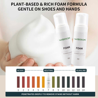 Kit d'entretien pour baskets en gros : Nettoyant écologique à formule naturelle, détachant et mousse nettoyante pour chaussures