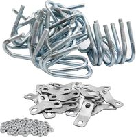 Collier de serrage en forme de U double en acier inoxydable 304 pour tube métallique M6 M8
