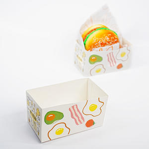 Venta al por mayor de comida rápida personalizada patatas fritas hamburguesas embalaje corrugado ecológico para llevar caja de hamburguesas - Product Image 6