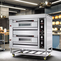 Four à pain électrique industriel à 2 étages et 4 plateaux, haute productivité, état neuf, pour boulangerie et moulin à farine