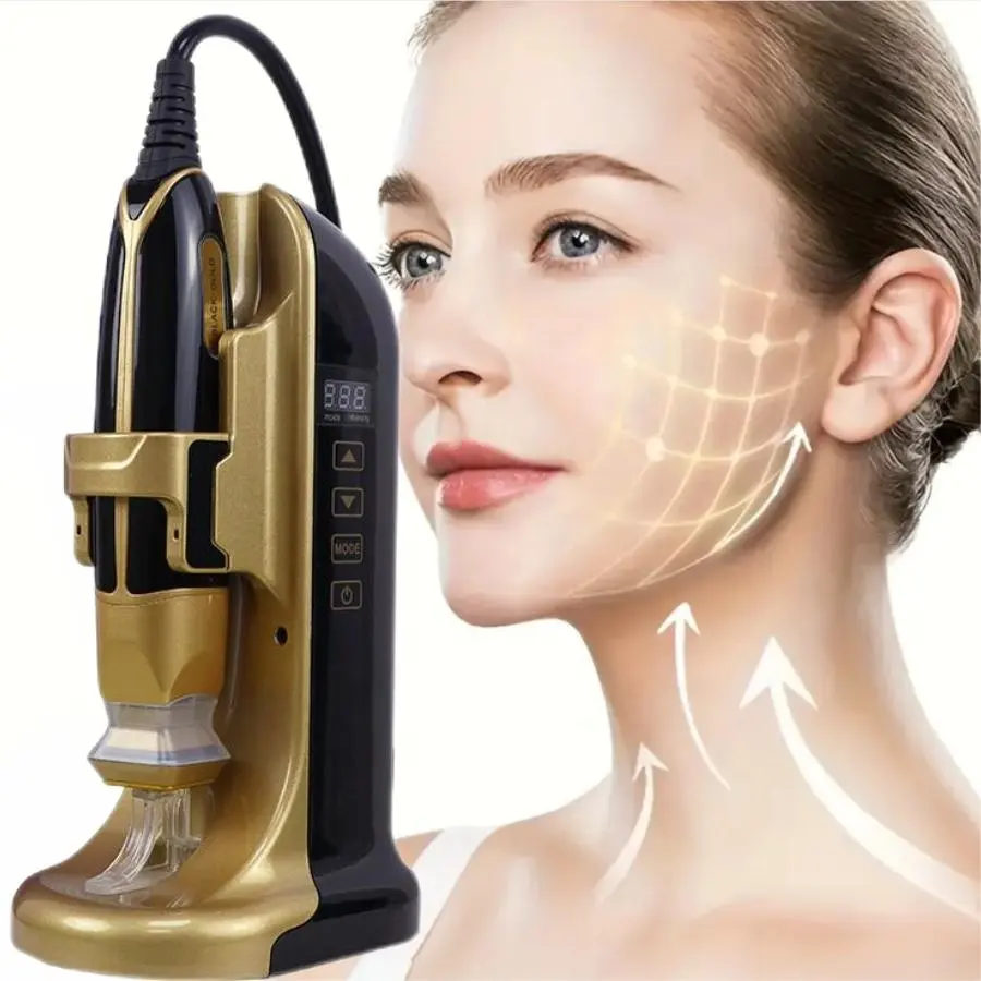 2023 deuxième génération noir doré Portable Rf peau serrant la machine Machines faciales fractionnaire Rf rajeunissement de la peau beauté