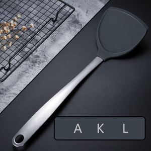 <b>Silicone</b> Spatula 304 Stainless Steel Non Stick Pan Kitchen Cooking <b>Tool</b> Heat Insulating - Product Image 2