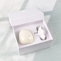 Diffuseur d'huiles essentielles en porcelaine, parfumé, en forme de fleur de camélia, en céramique minimaliste, pour la décoration de la maison, désodorisant d'ambiance