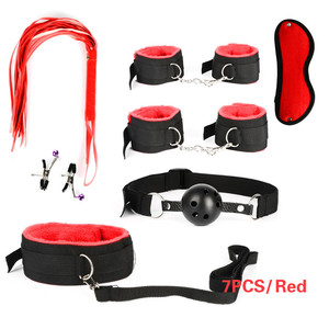 Erotic Handcuffs Nipple Clamps Gag Whip Rope <strong>Bondage</strong> Gear Sex Toys for Couples BDSM Sex <strong>Bondage</strong> <strong>Set</strong> - Product Image 6