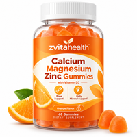 Complément alimentaire en gommes de pectine végétalienne sans sucre, enrichi en calcium 1200mg, marque privée, fabrication avec logo personnalisé