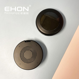 Estuche Redondo Vacío para Polvo Compacto con Ventana Transparente, Espejo Incorporado, Tamiz de Malla y Contenedor Cosmético de Plástico con Logotipo Personalizado - Product Image 4