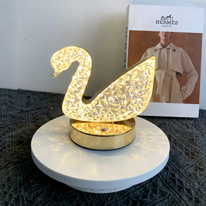 Luxury Crystal <b>Table</b> Lamp Oval Shape Touch Control Usb Charging Home Decor Light Living Room Glam Style - Product Image 1
