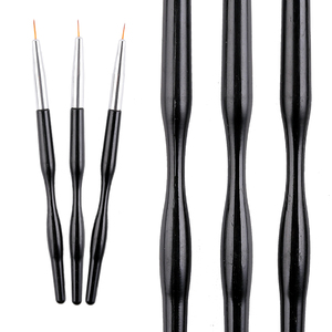 Ensemble de pinceaux à liner pour ongles avec manche en strass 7/9/11/14/19 mm, pour gel UV, acrylique, dessin de rayures et peinture - Product Image 1