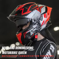 Casque de moto modulaire intégral certifié DOT, en ABS, PC, PP, pour la course, accessoires de conduite