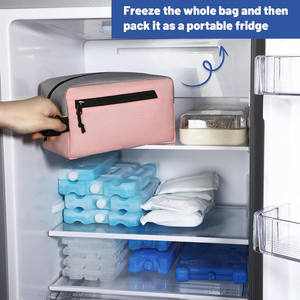 बच्चों के वयस्कों पर-गो फ्रीजर इंसुलेटेड पाउच स्नैक बैग छोटे कस्टम मिनी कूलर दोपहर का भोजन बैग - Product Image 5