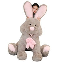 Peluche géante super douce en forme de lapin, adorable coussin de sommeil pour filles, avec rembourrage en coton PP, 31-50 cm, design coréen éco-responsable