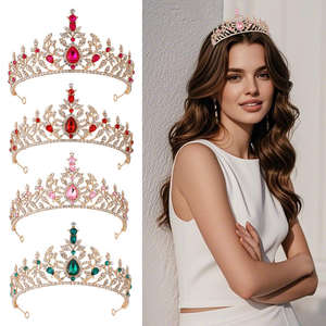 <span class=keywords><strong>มงกุฎ</strong></span><span class=keywords><strong>เพชร</strong></span>พลอยเทียมสำหรับงานแต่งงานสำหรับเจ้าสาวแบบผสมผสานดีไซน์<span class=keywords><strong>มงกุฎ</strong></span>โลหะคริสตัล - Product Image 1