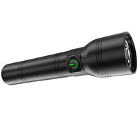 Super Bright Linternas Haute Puissance Rechargeable Chasse Lanterne Longue Portée Torche Lumière Étanche USB Lampe de Poche LED Noir OEM 90