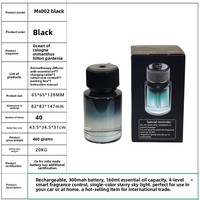 Diffuseur d'aromathérapie automatique intelligent pour voiture en verre de luxe premium, vaporisateur de parfum réglable, parfum intelligent pour voiture