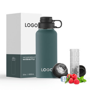 Promotional 32oz Custom Water Bottle with Straw and Sip Lid Eco Friendly Stainless Steel Tumbler for Corporate Gifts