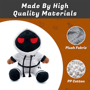 Nouvelle collection transfrontalière : Peluche Foltyn Family Super Douce, Gilet Blanc, Poupée pour accessoires de jeu, Jouet en peluche en coton PP - Product Image 5