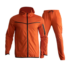 Conjunto Deportivo Personalizado con Cremallera, Corte Ajustado, Franjas Laterales, Ropa Deportiva Informal, Cómoda, Suave y Transpirable - Product Image 5