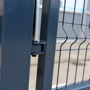 Panel de Cerca Curvo para Exteriores, Rejilla de Pared de 2 Metros, Hierro, PVC, Madera y Marco Galvanizado, <span class=keywords><strong>Malla</strong></span> de Alambre Soldada y Tejida en 3D para Jardín y Patio - Product Image 3