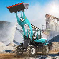 Minipala Gommata HW938 2 Tonnellate 76kW Benna da 1m³ 4WD Compatta per Edilizia Agricoltura Miniera Bassi Costi di Manutenzione CE