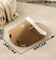 Lit-grattoir moderne pour chat, emballage carton, résistant à l'usure, sans peluches, maison intégrée, en feutre de jute et MDF, directement de l'usine
