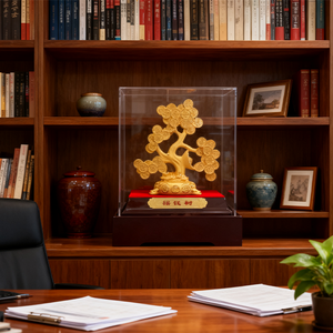 Factory Direct 999 Pure Gold Money Tree Regalo de apertura de negocios para atraer riqueza y suerte - Product Image 6