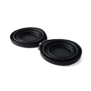 Mangkuk kembar silikon dilipat dengan wadah silikon ritsleting 2 in 1 tempat makan anjing Travel Portabel - Product Image 5