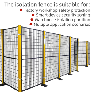 Recinzione di Sicurezza per Macchine CNC Certificata CE |   Barriera Robotica in Acciaio Zincato Verniciato a Polvere con Rete Metallica per Officine e Fabbriche - Product Image 4