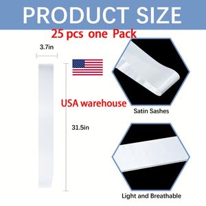 Custom Personalized Satin for Graduation/Wedding or Party Diy Design Wholesale <b>Top</b> Quality Sublimation Blank Sash - Product Image 6