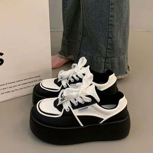 Zapatos Blancos Versátiles de Alta Gama para Mujer, Primavera-Otoño 2026, Plataforma Deportiva Casual con Suela Gruesa y Elevada - Product Image 5