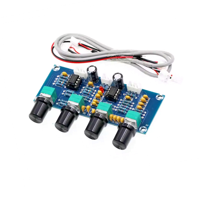 XH-A901 NE5532 Tone Board Preamp Pre-amp With Treble Bass Volume Adjustment Pre-amplifier Tone Controller for Amplifier Board